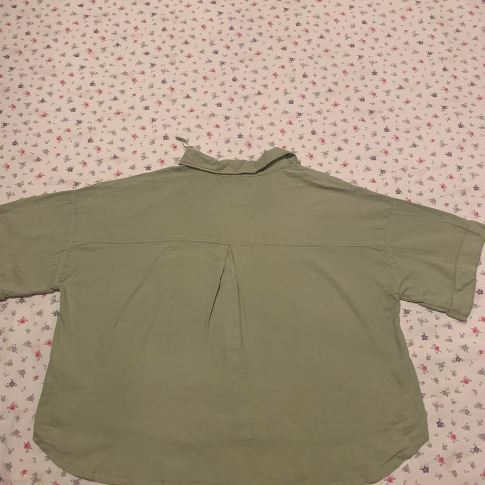 Zara Khaki Green Top - Picture 5 of 8